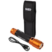 KLEIN TOOLS Rechargeable 2-Color LED Flashlight with Holster 56413